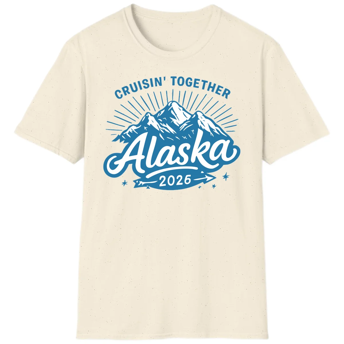 Alaska Cruisin' Together 2026 Mountain Adventure T-Shirt in Natural
