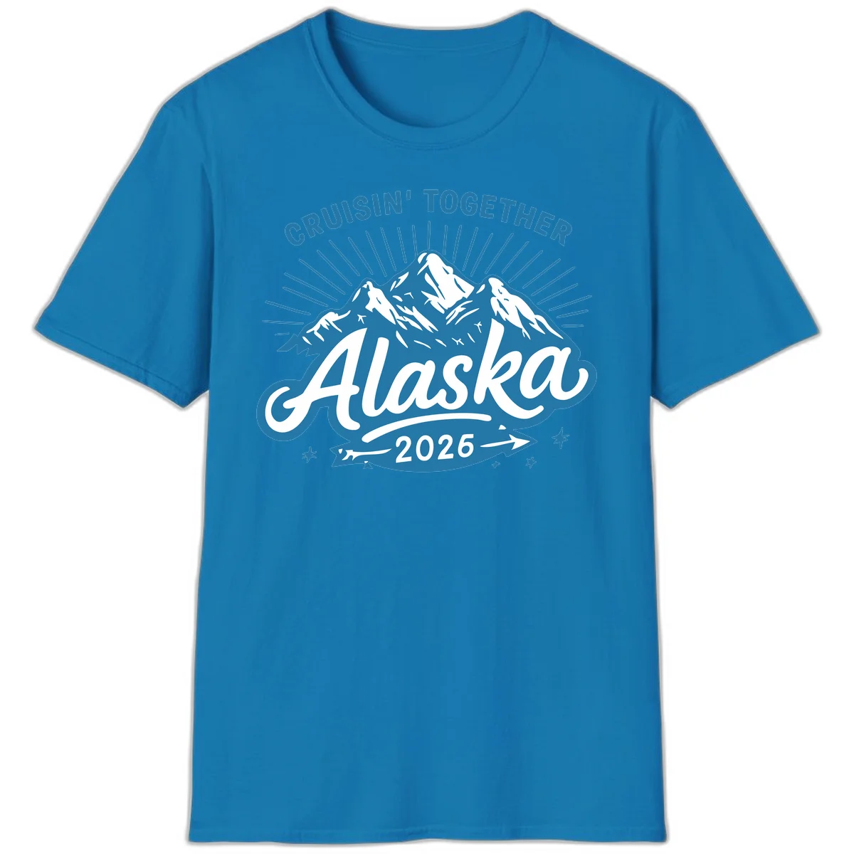 Alaska Cruisin' Together 2026 Mountain Adventure T-Shirt in Sapphire