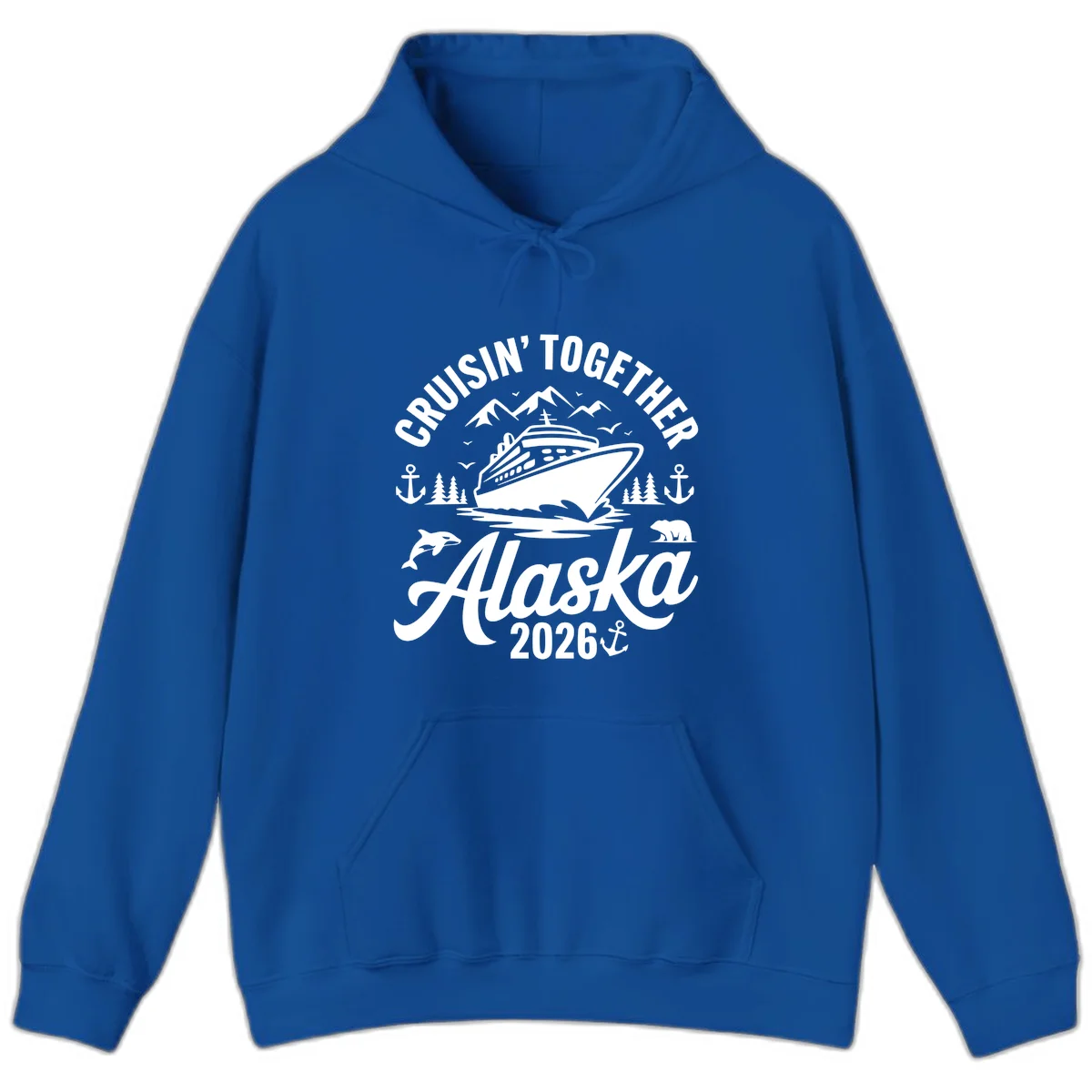 Cruisin' Together Alaska Adventure 2026 Wildlife Hoodie in Royal