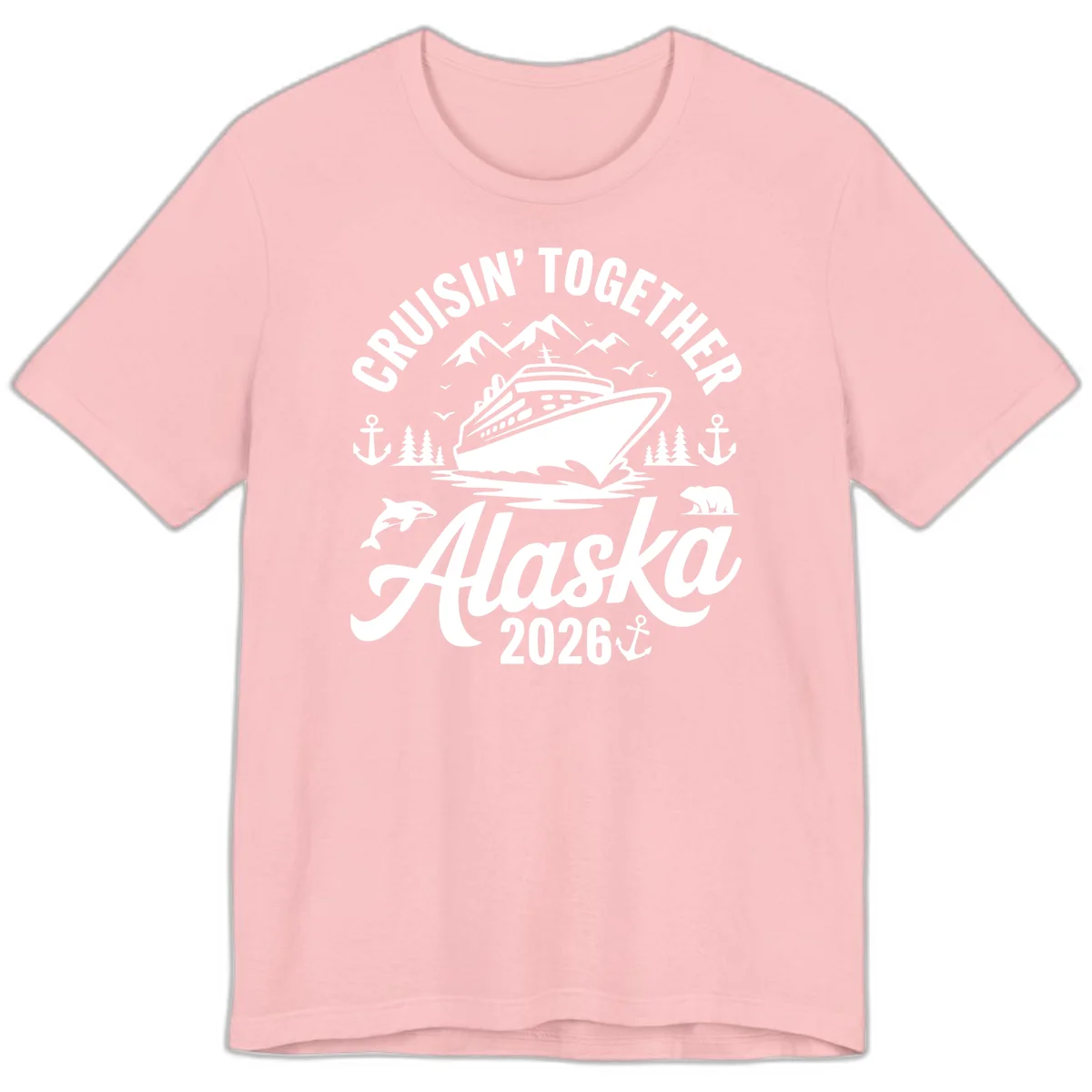 Cruisin' Together Alaska Adventure 2026 Wildlife Premium T-Shirt in Pink