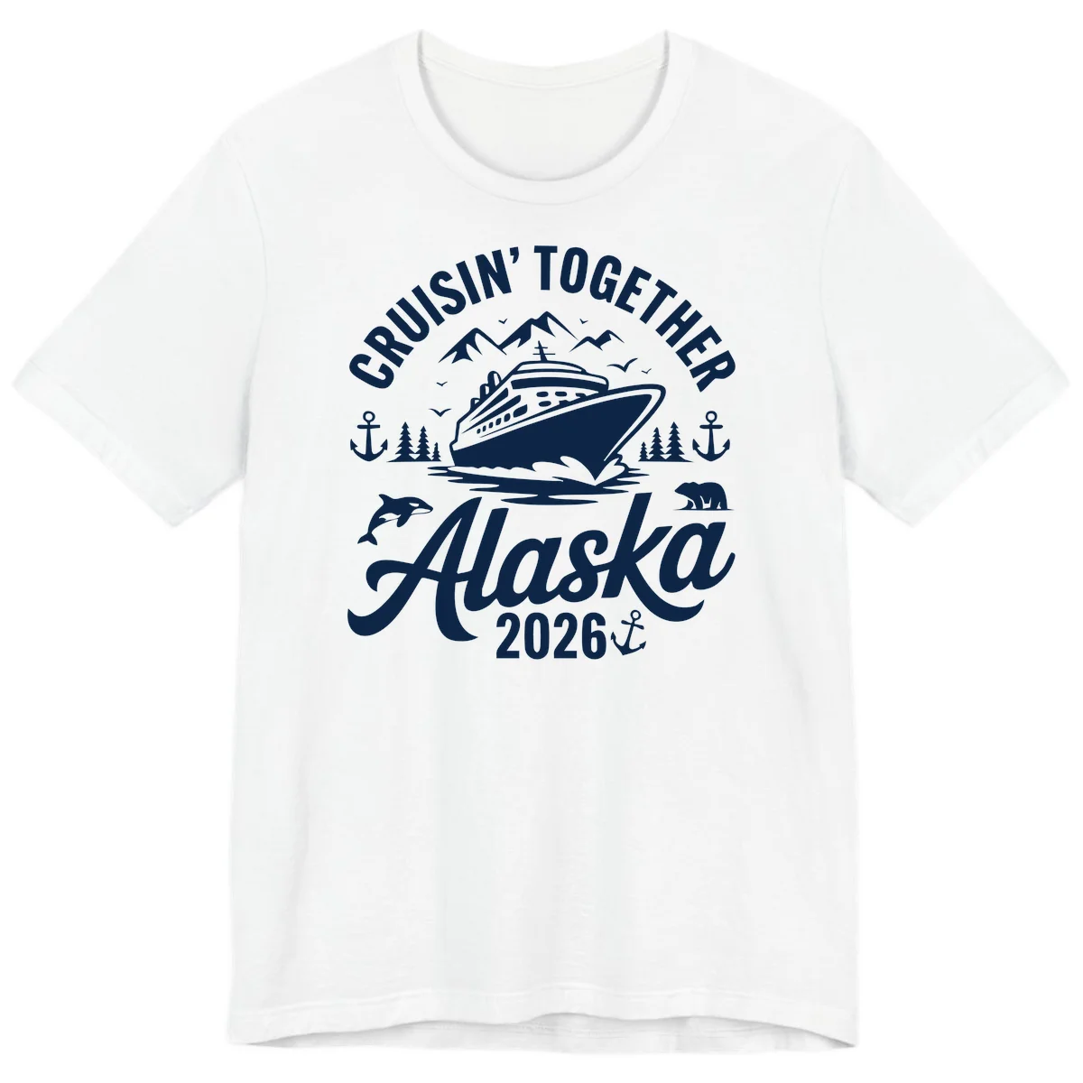 Cruisin' Together Alaska Adventure 2026 Wildlife Premium T-Shirt in White