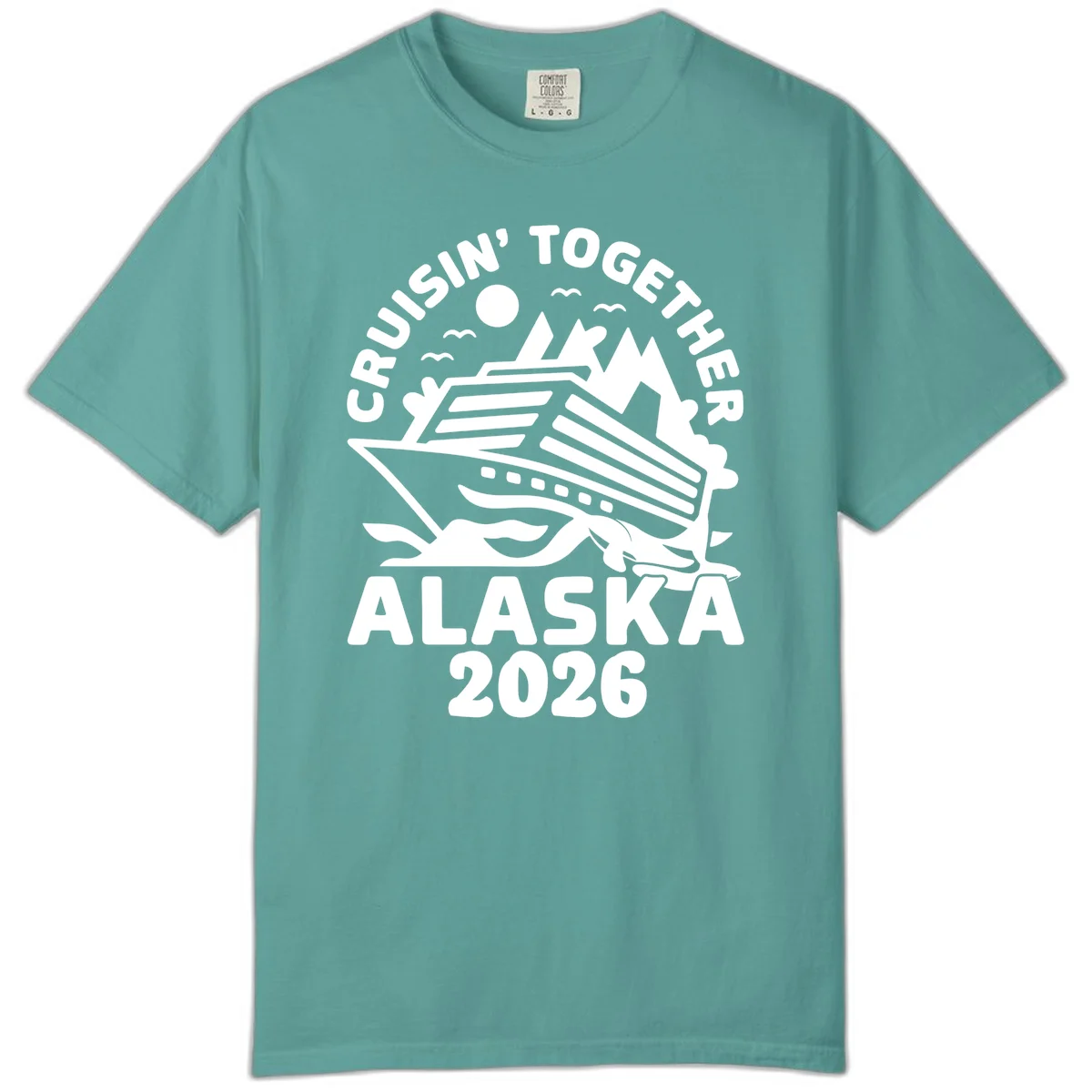 Cruisin' Together Alaska 2026 Scenic Comfort Color in Seafoam