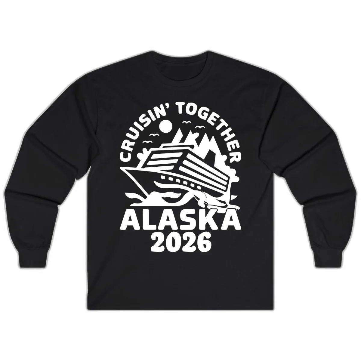 Cruisin' Together Alaska 2026 Scenic Long Sleeve in Black