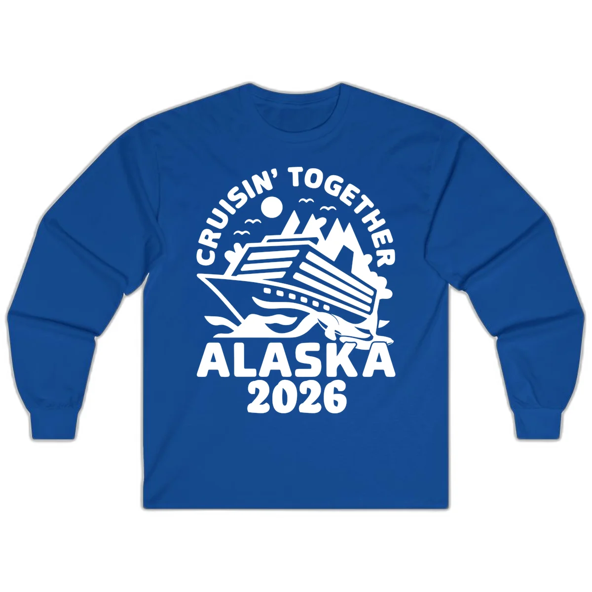 Cruisin' Together Alaska 2026 Scenic Long Sleeve in Royal