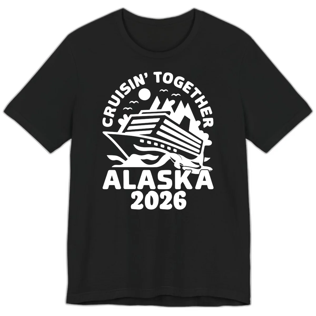 Cruisin' Together Alaska 2026 Scenic Premium T-Shirt in Black