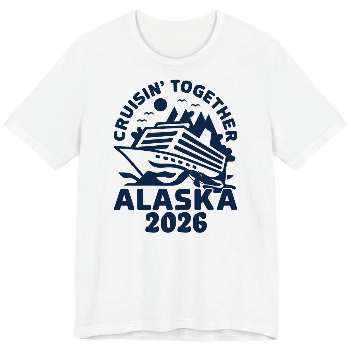 Cruisin' Together Alaska 2026 Scenic Premium T-Shirt in White