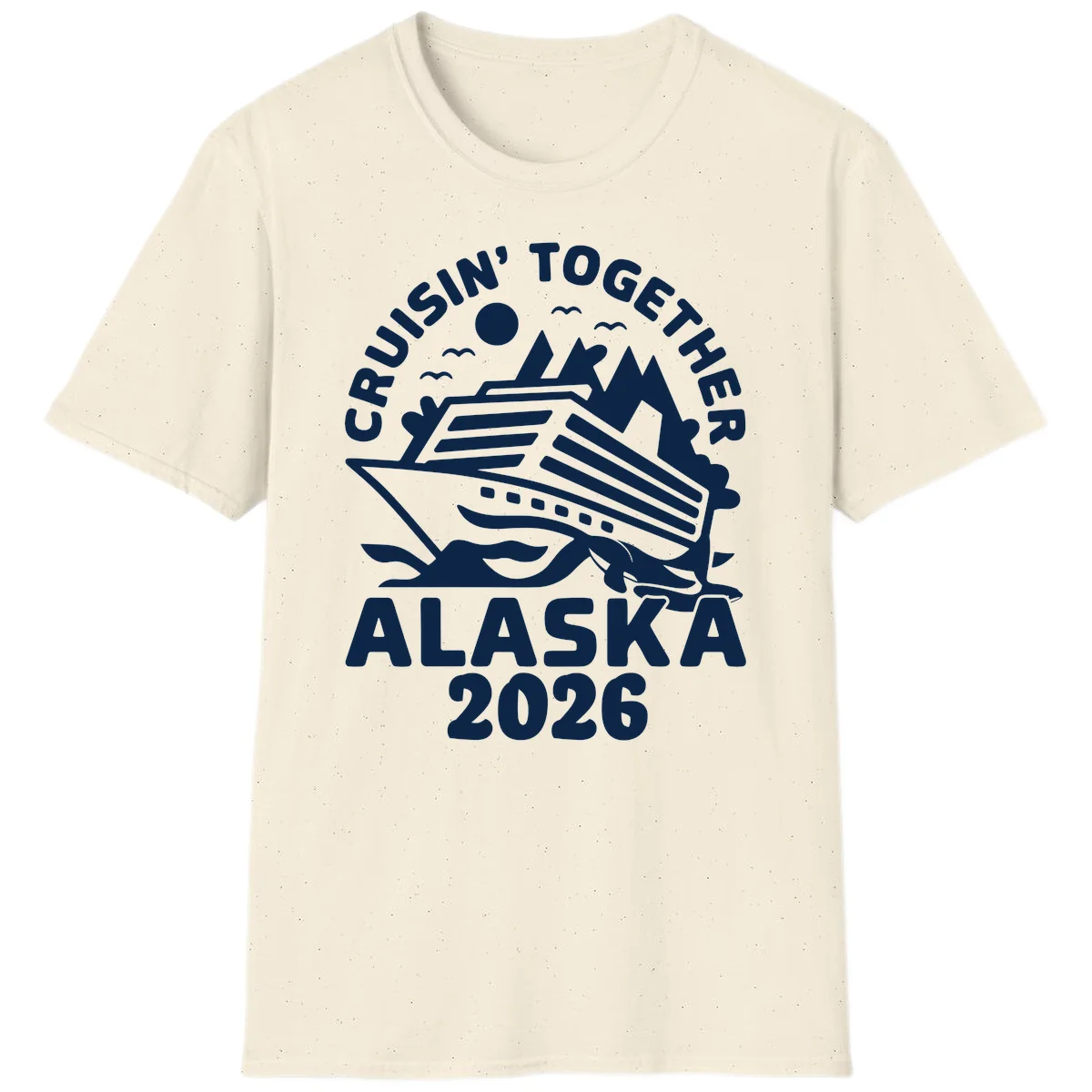 Cruisin' Together Alaska 2026 Scenic T-Shirt in Natural