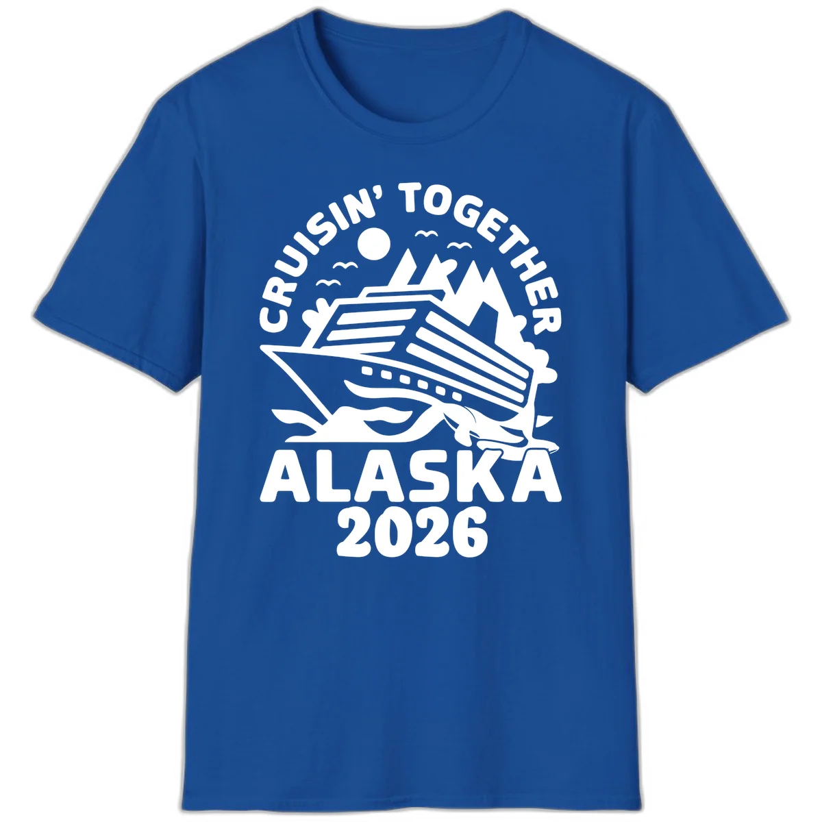 Cruisin' Together Alaska 2026 Scenic T-Shirt in Royal