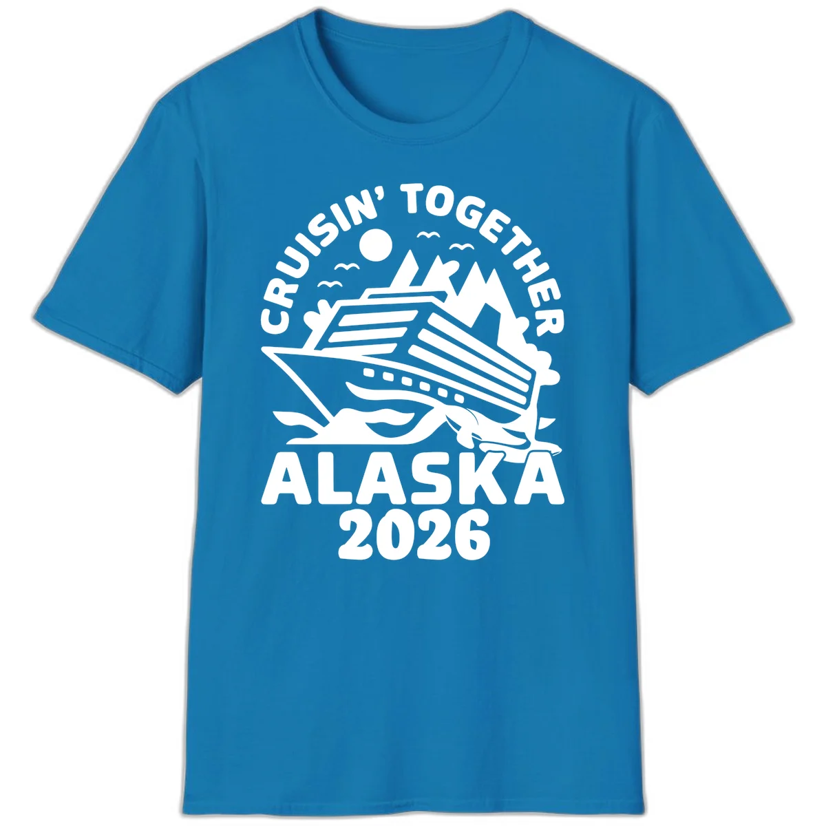 Cruisin' Together Alaska 2026 Scenic T-Shirt in Sapphire