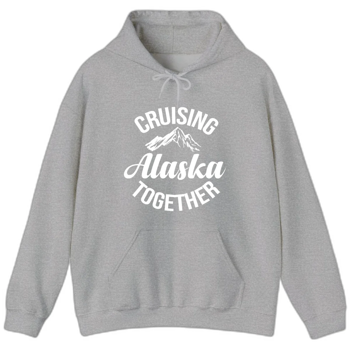 Cruising Alaska Together Hoodie in Sport Grey