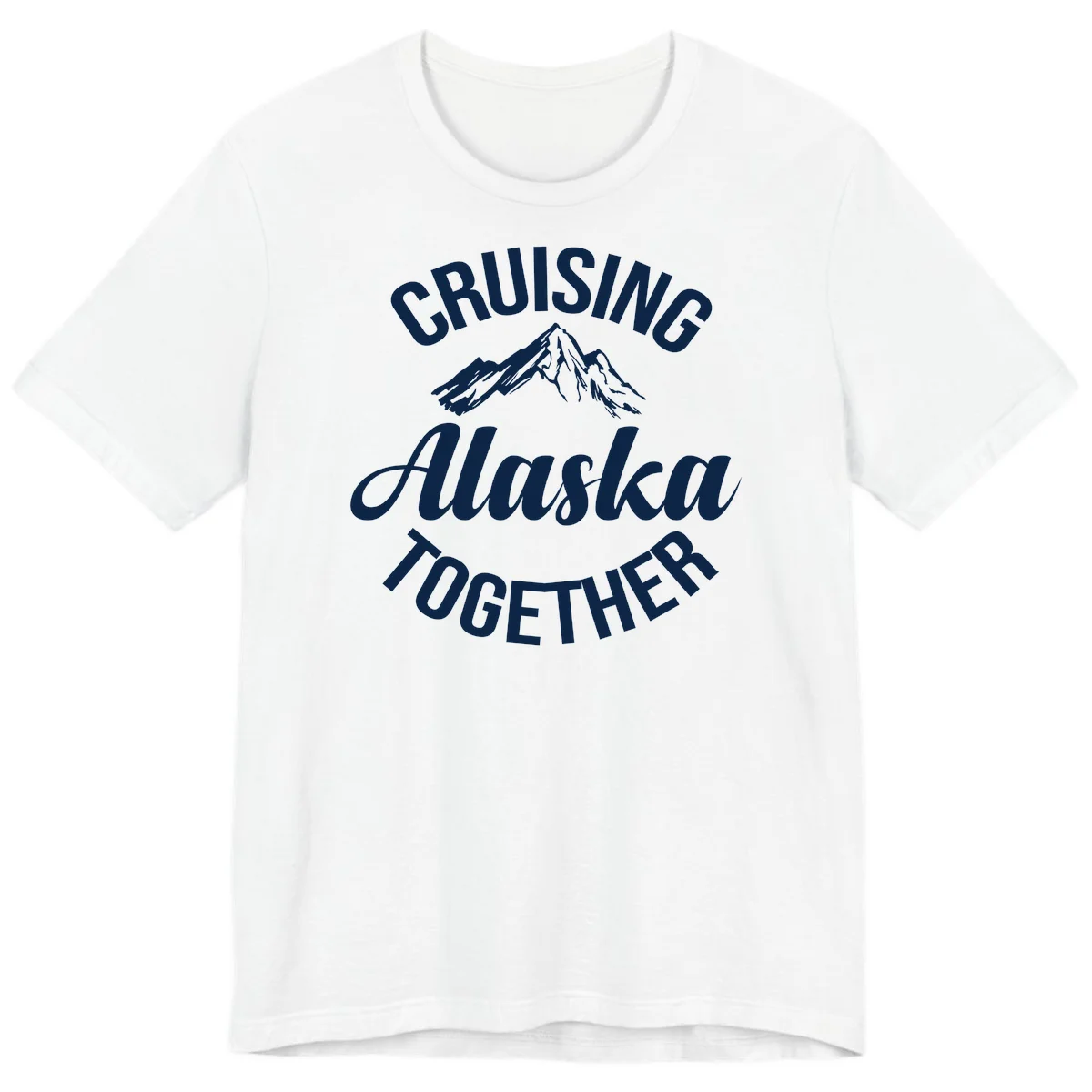 Cruising Alaska Together Mountain Premium Tee in White