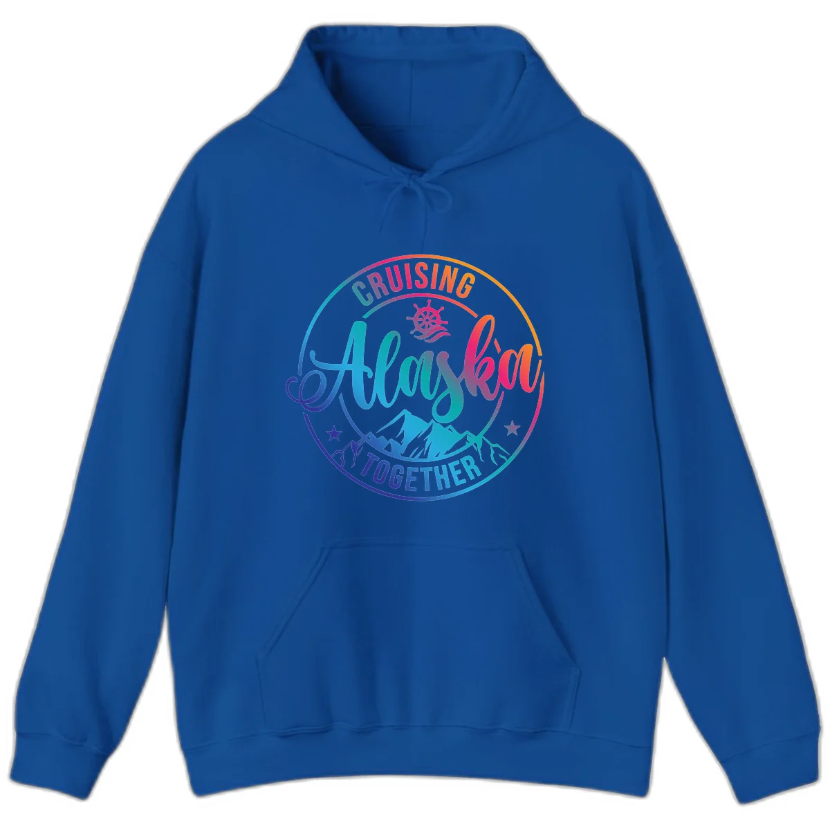 Cruising Always Together Alaska Hoodie in Royal