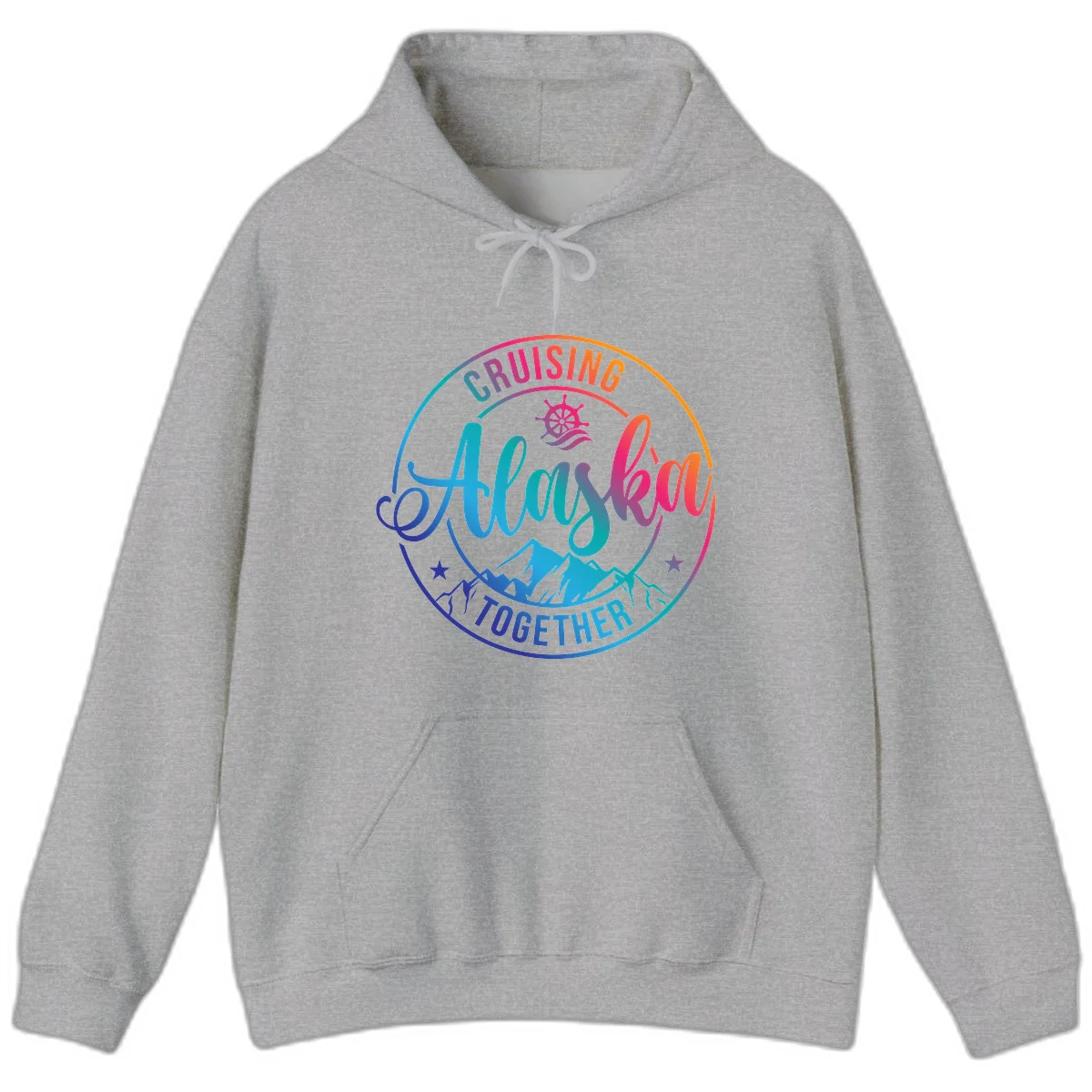 Cruising Always Together Alaska Hoodie in Sport Grey