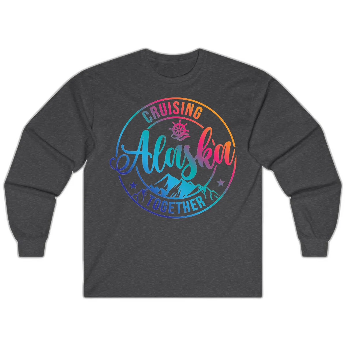 Cruising Always Together Alaska Long Sleeve in Dark Heather