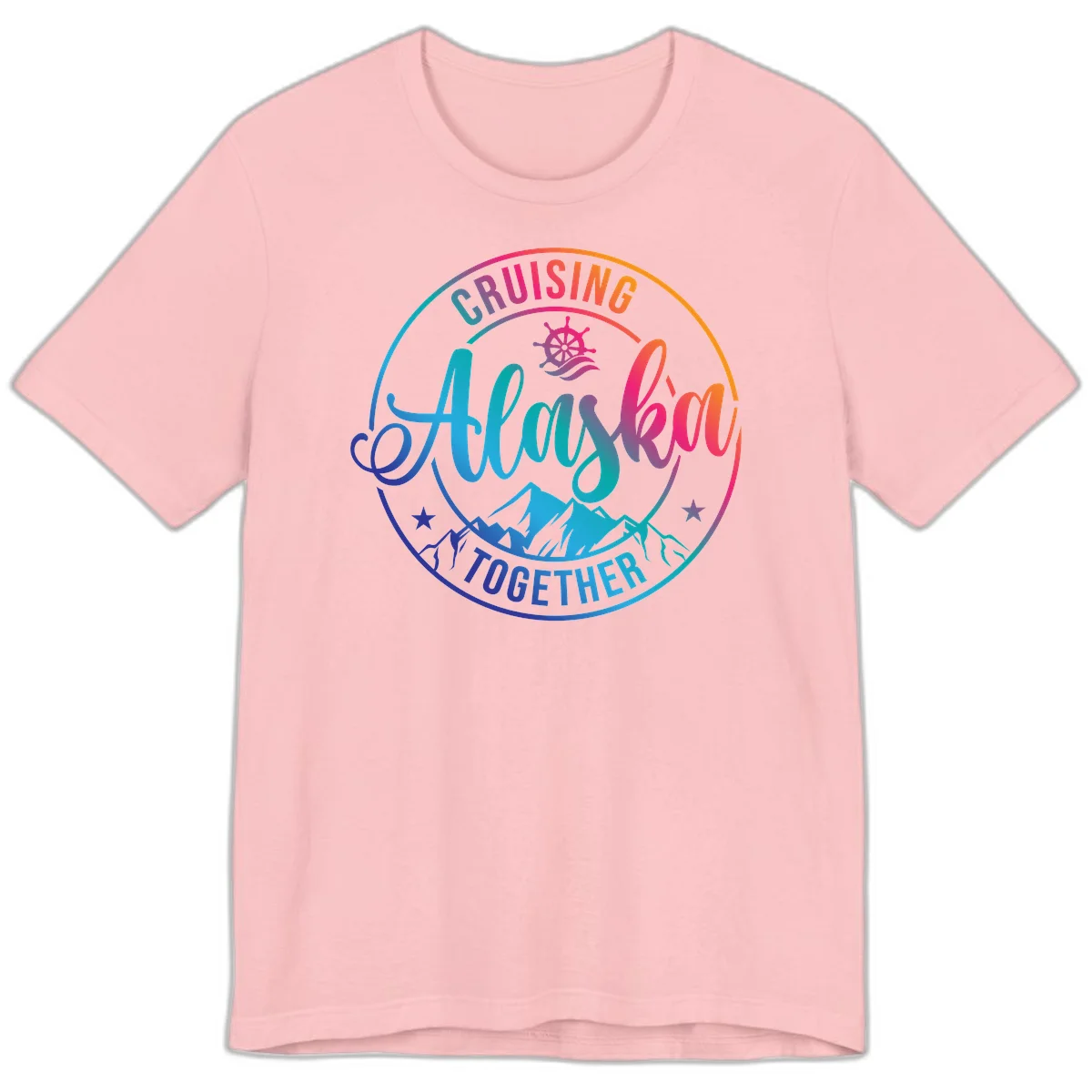 Cruising Always Together Alaska Premium Tee in Pink