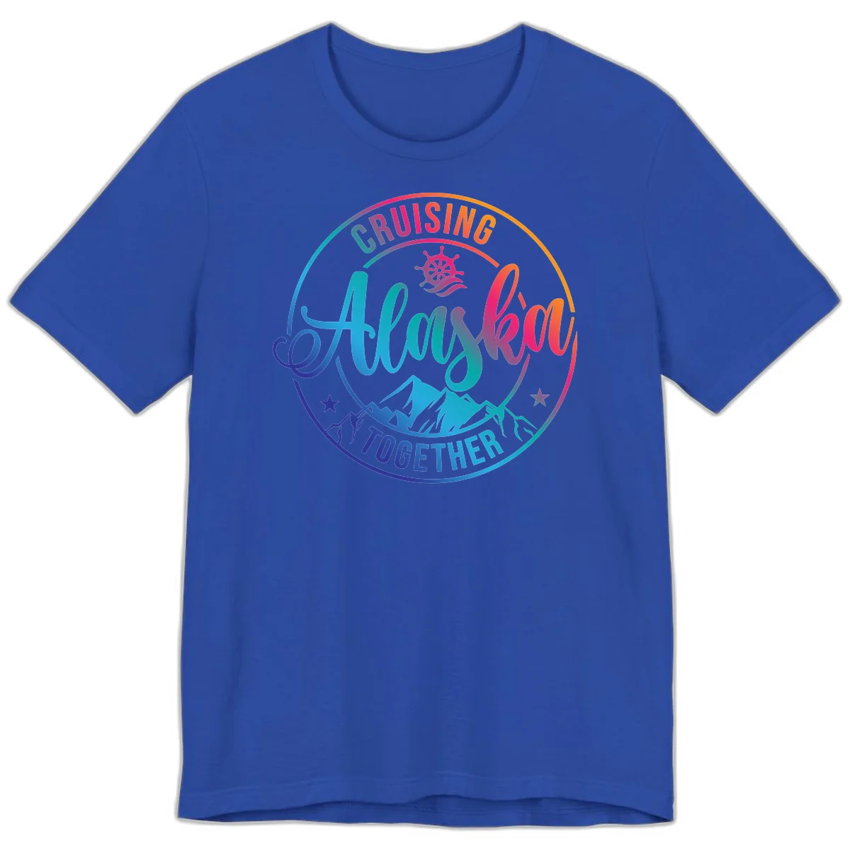 Cruising Always Together Alaska Premium Tee in True Royal