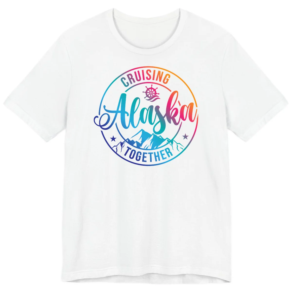 Cruising Always Together Alaska Premium Tee in White