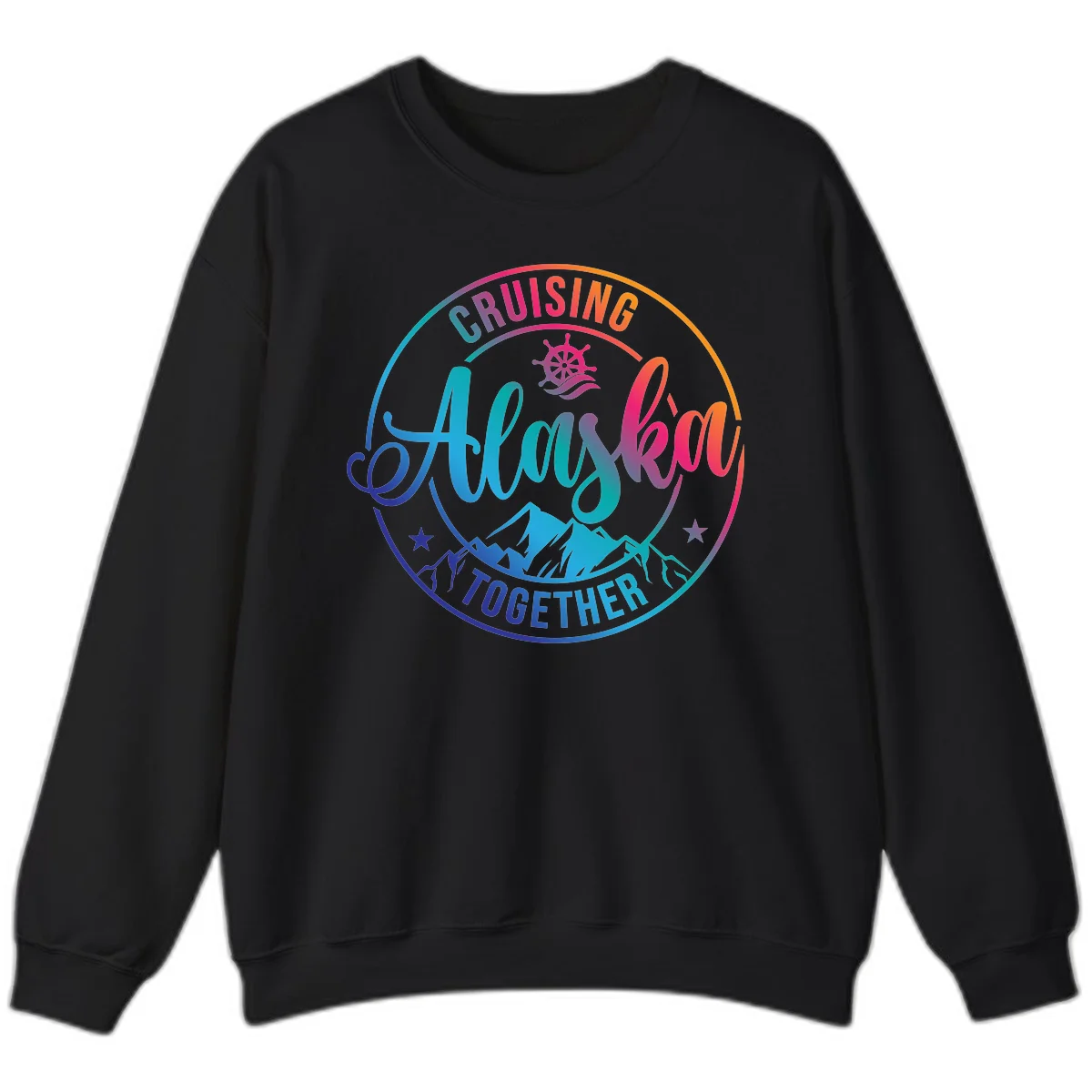 Cruising Always Together Alaska Sweatshirt in Black