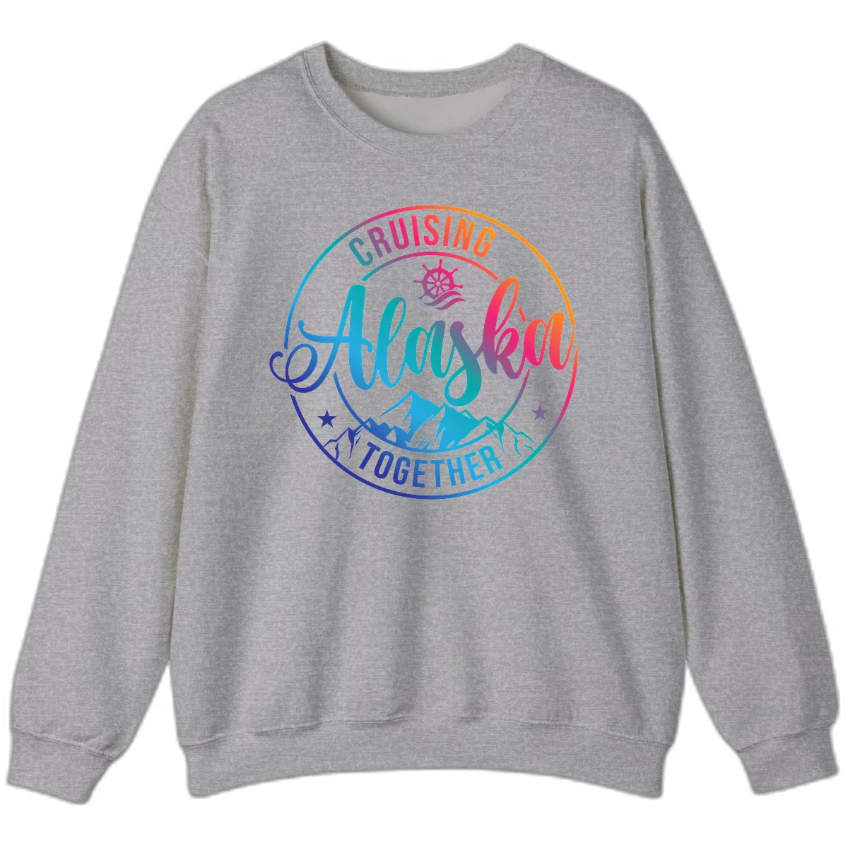 Cruising Always Together Alaska Sweatshirt in Sport Grey