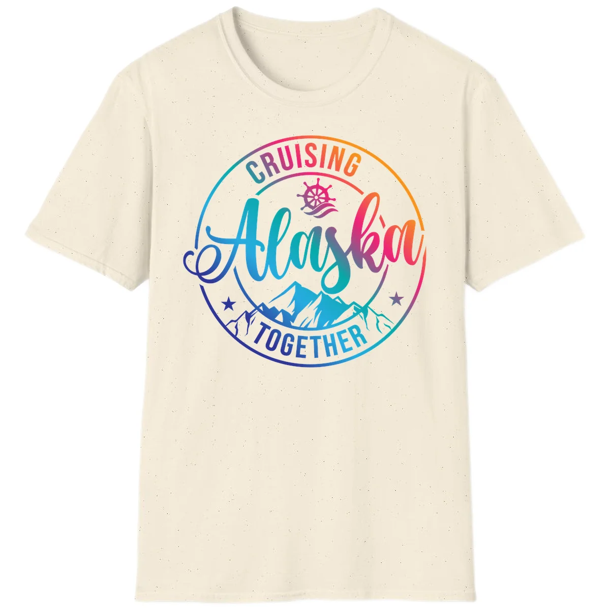 Cruising Always Together Alaska T-Shirt in Natural