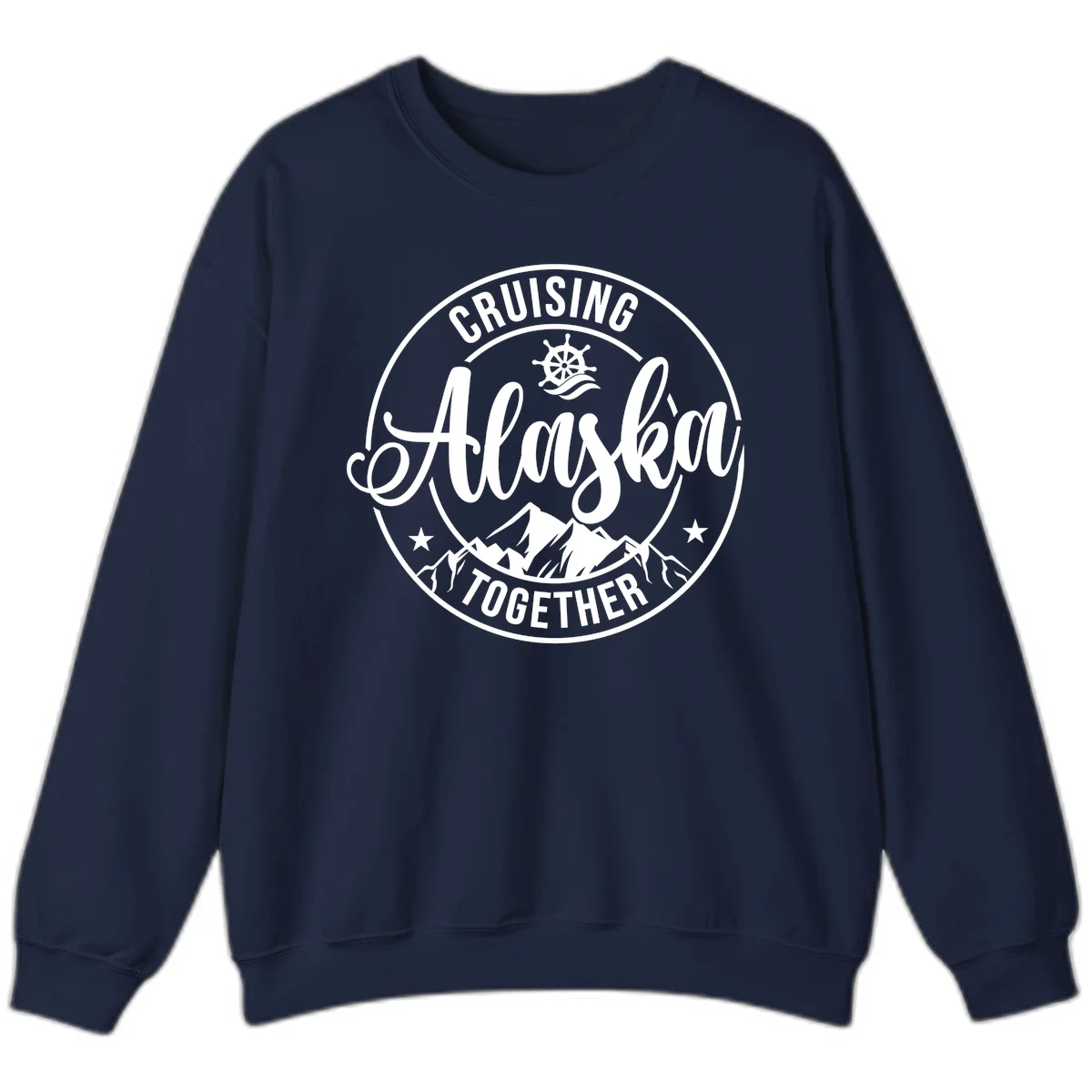 Cruising Ashore Together Badge Sweatshirt in Navy