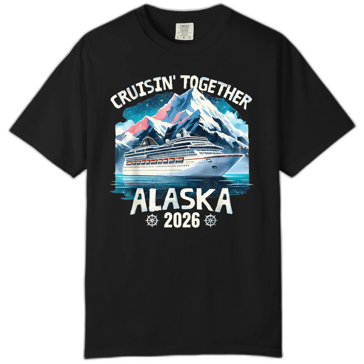 Cruising Into Alaska 2025 Comfort Color in Black