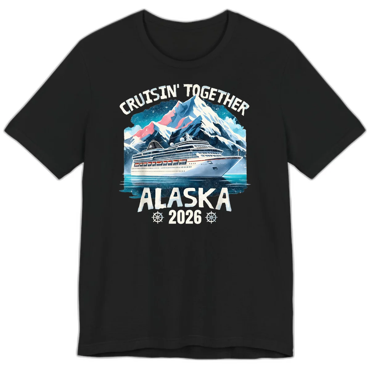 Cruising Into Alaska 2025 Premium T-Shirt in Black