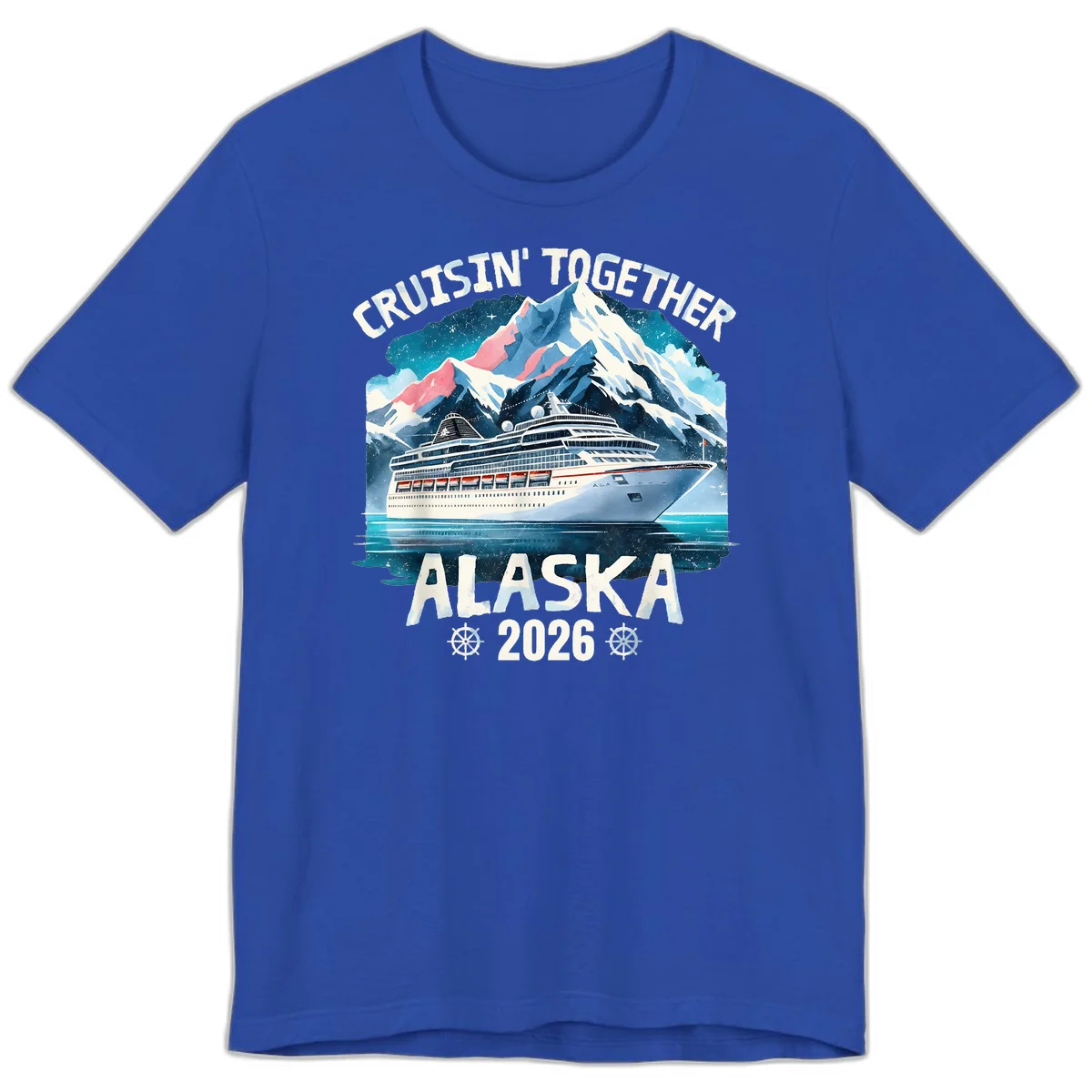 Cruising Into Alaska 2025 Premium T-Shirt in True Royal