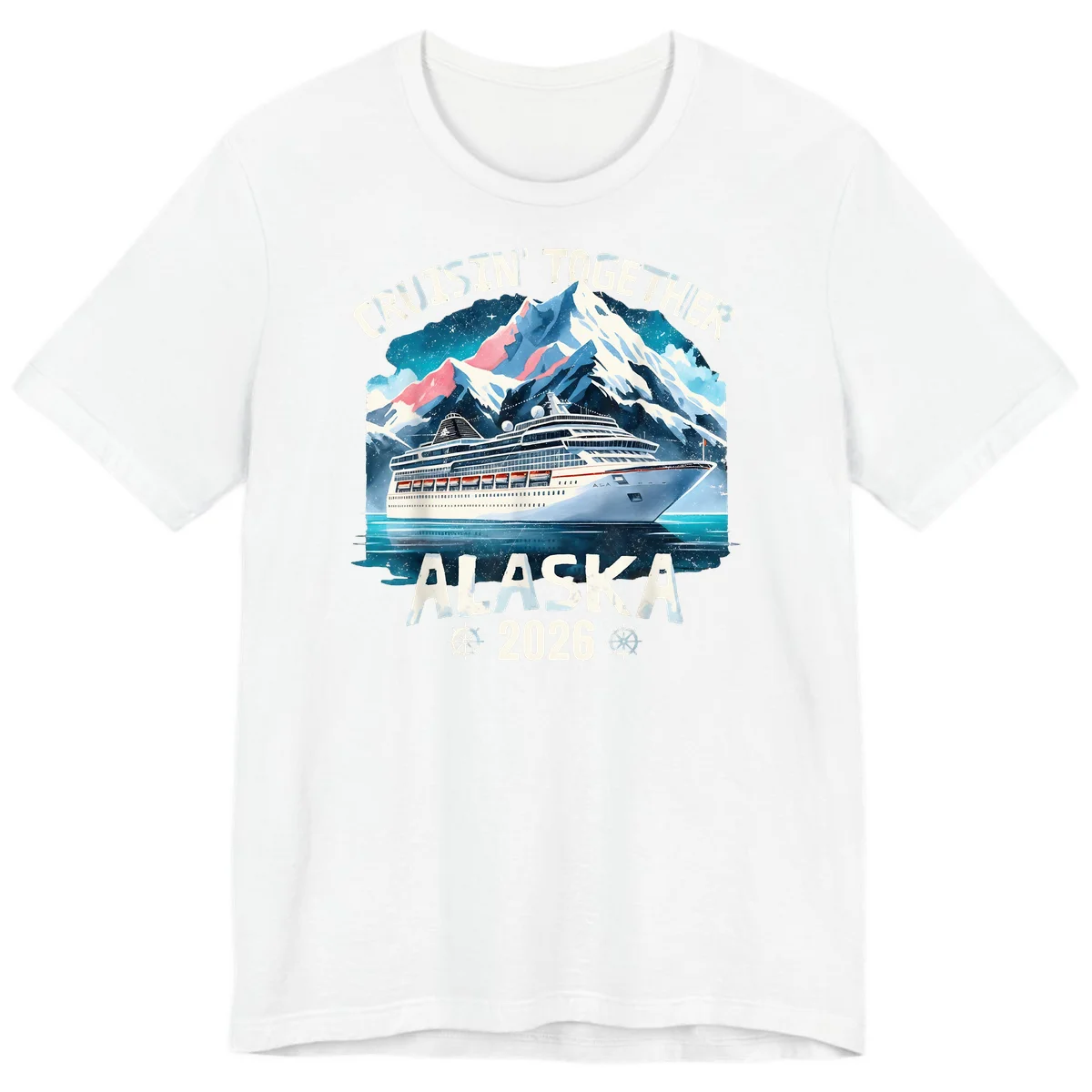 Cruising Into Alaska 2025 Premium T-Shirt in White