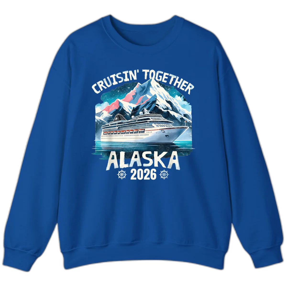 Cruising Into Alaska 2025 Sweatshirt in Royal