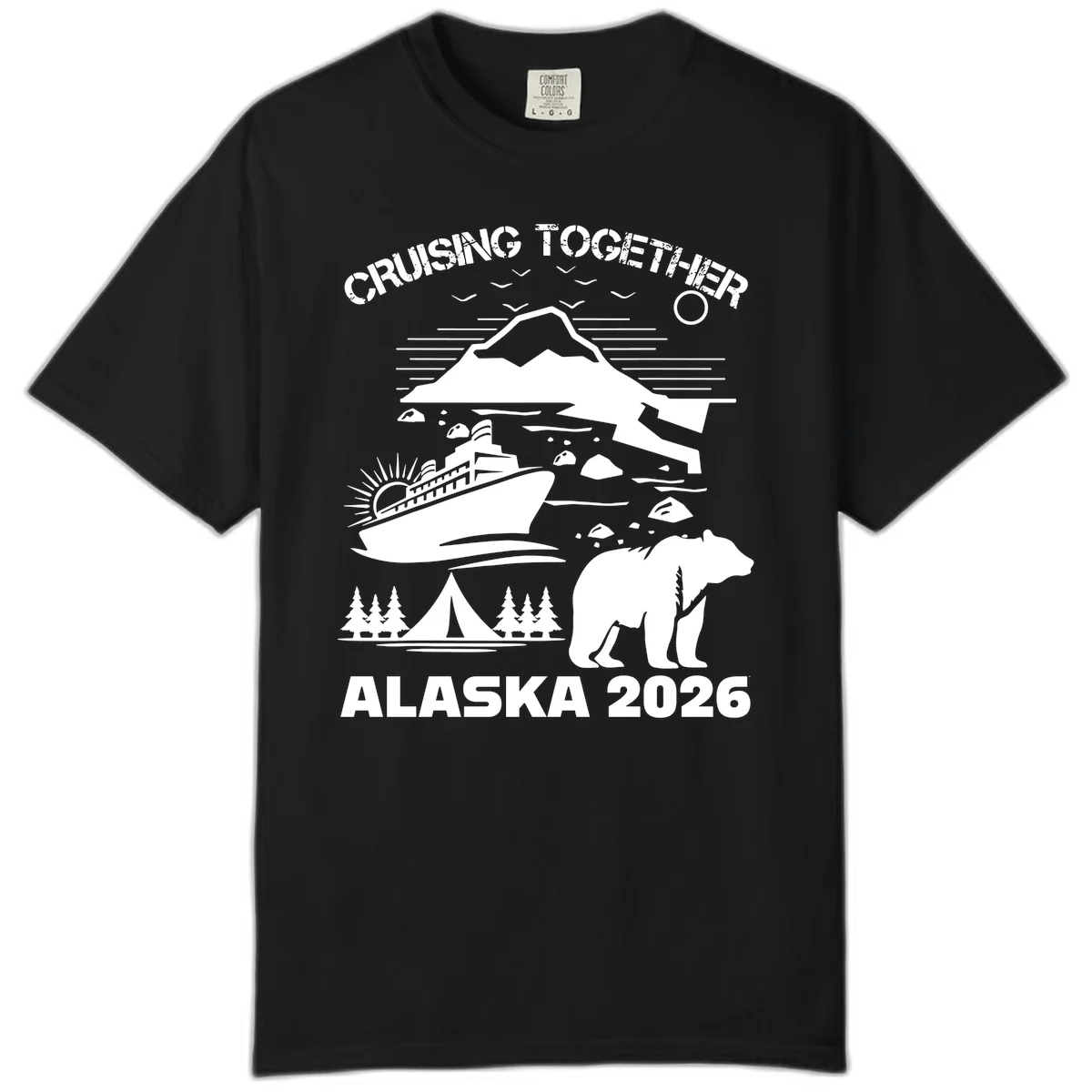 Cruising Together Alaska 2026 Comfort Color in Black