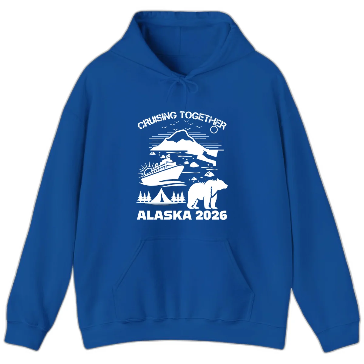 Cruising Together Alaska 2026 Hoodie in Royal