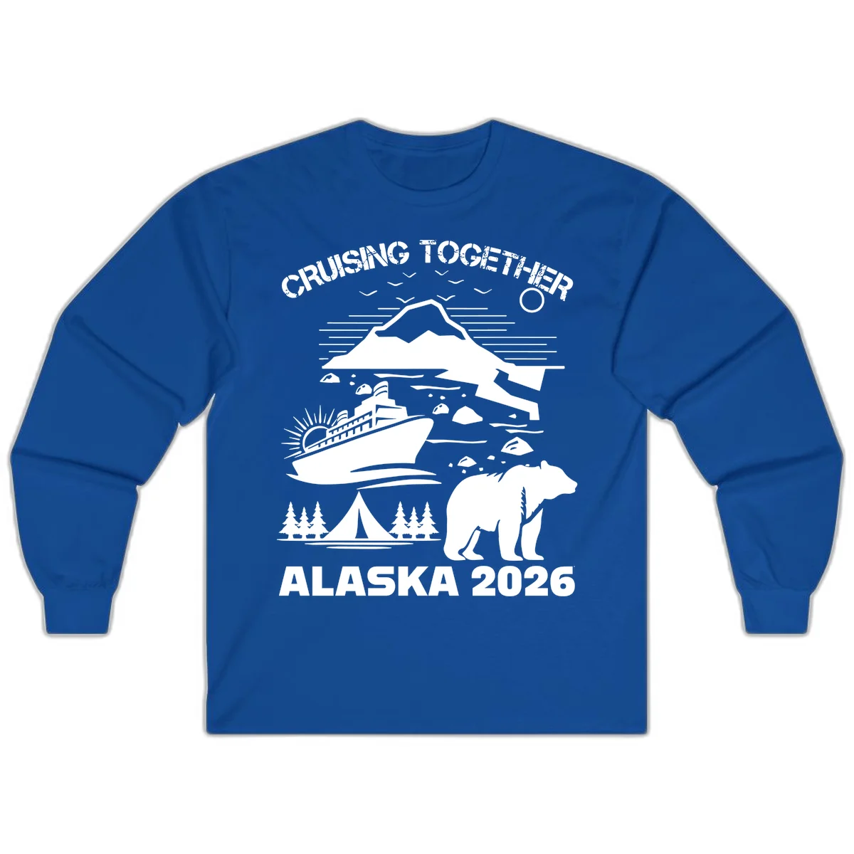 Cruising Together Alaska 2026 Long Sleeve in Royal