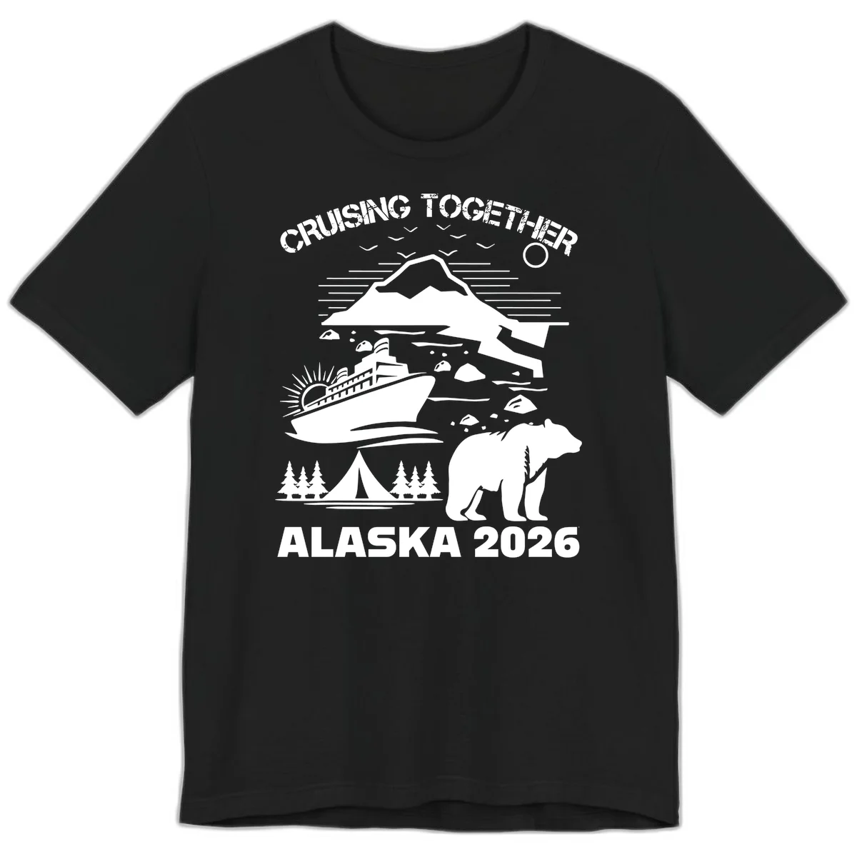 Cruising Together Alaska 2026 Premium Tee in Black