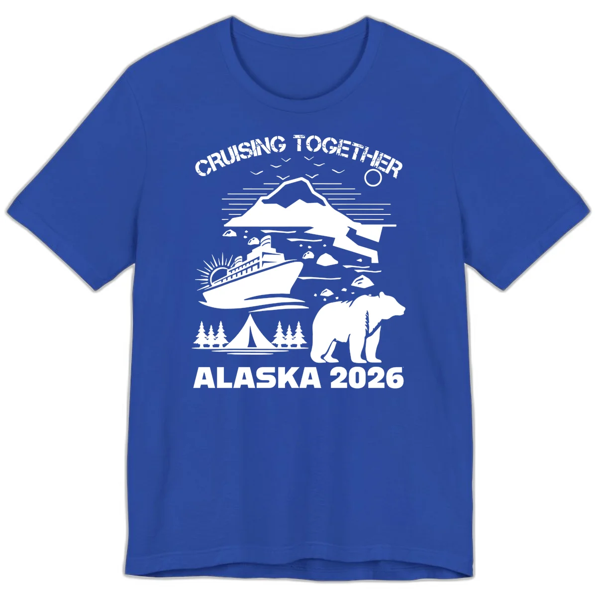 Cruising Together Alaska 2026 Premium Tee in True Royal