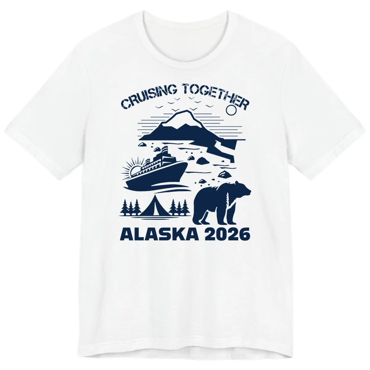 Cruising Together Alaska 2026 Premium Tee in White