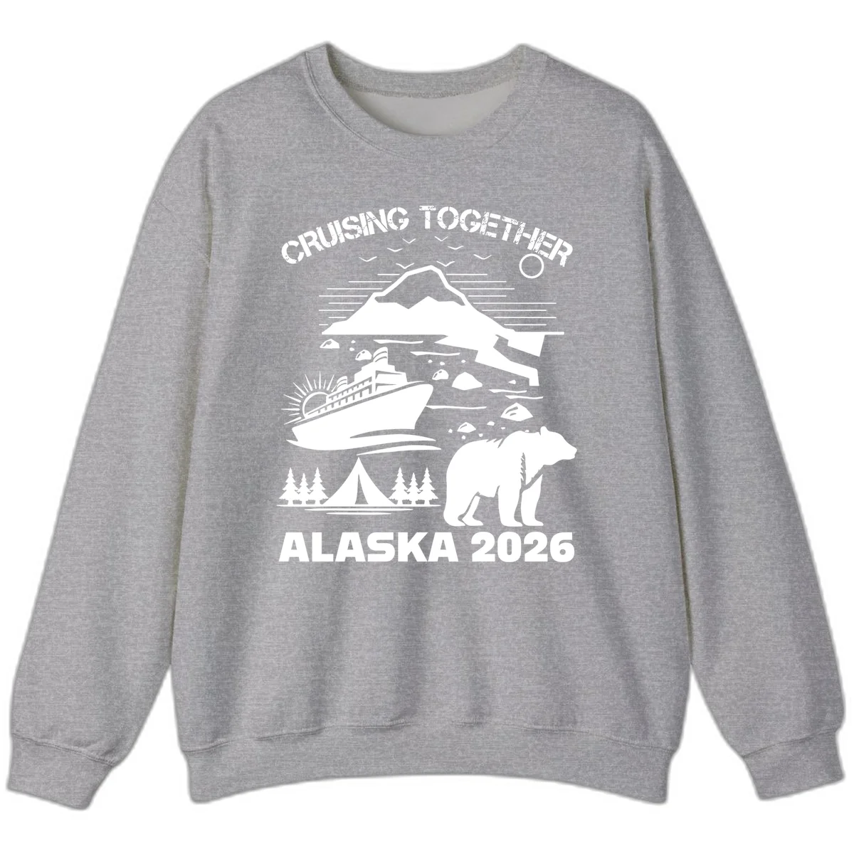 Cruising Together Alaska 2026 Sweatshirt in Sport Grey