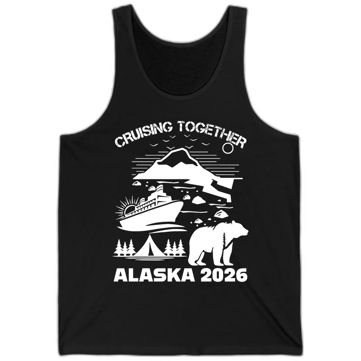 Cruising Together Alaska 2026 Tank in Black