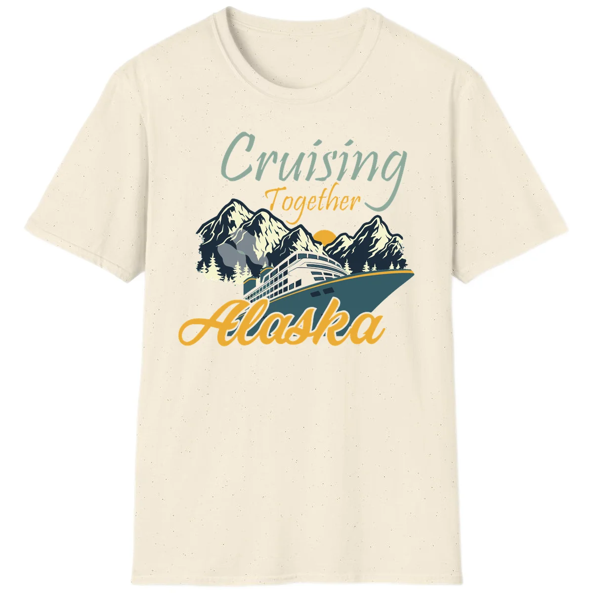 Cruising Together Alaska Scenic Cruise Ship T-Shirt in Natural