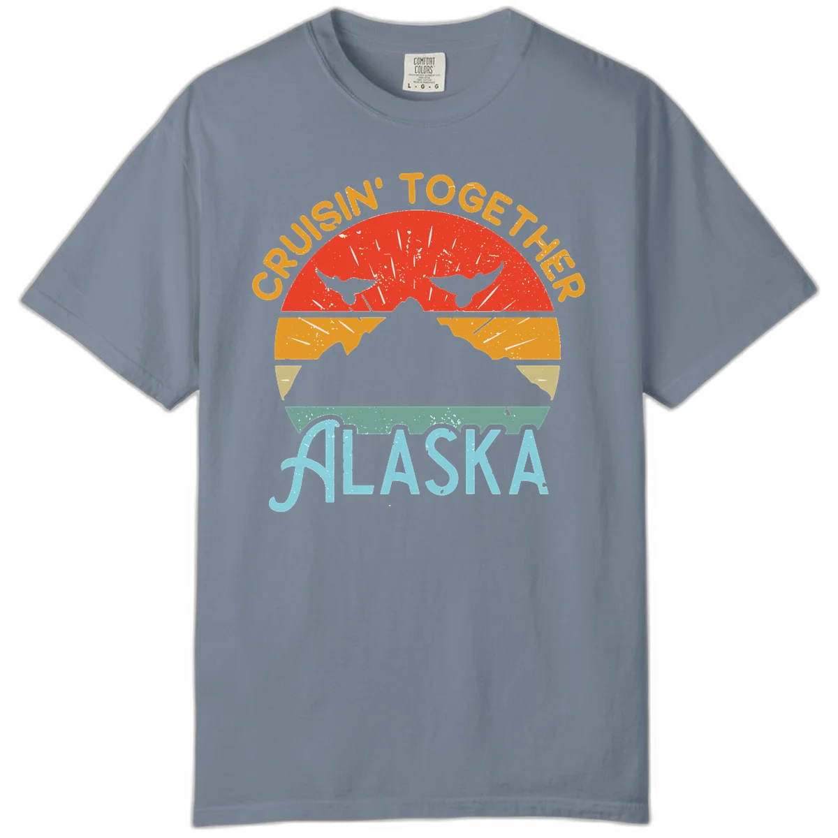 Crushin' Together Alaska Comfort Color in Blue Jean