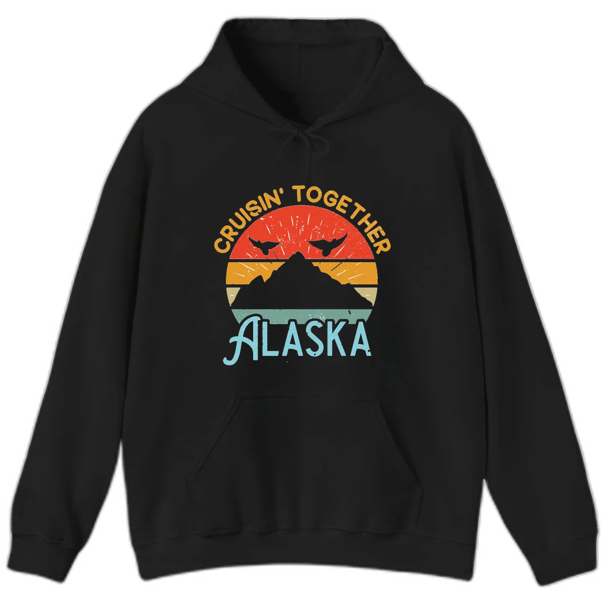 Crushin' Together Alaska Hoodie in Black