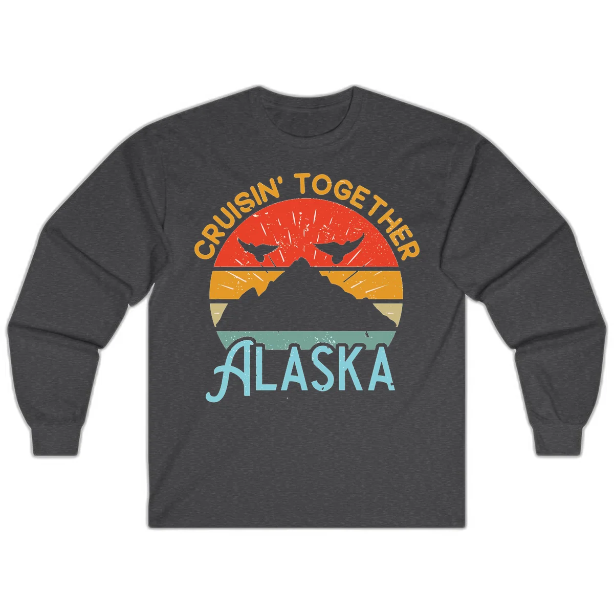 Crushin' Together Alaska Long Sleeve in Dark Heather