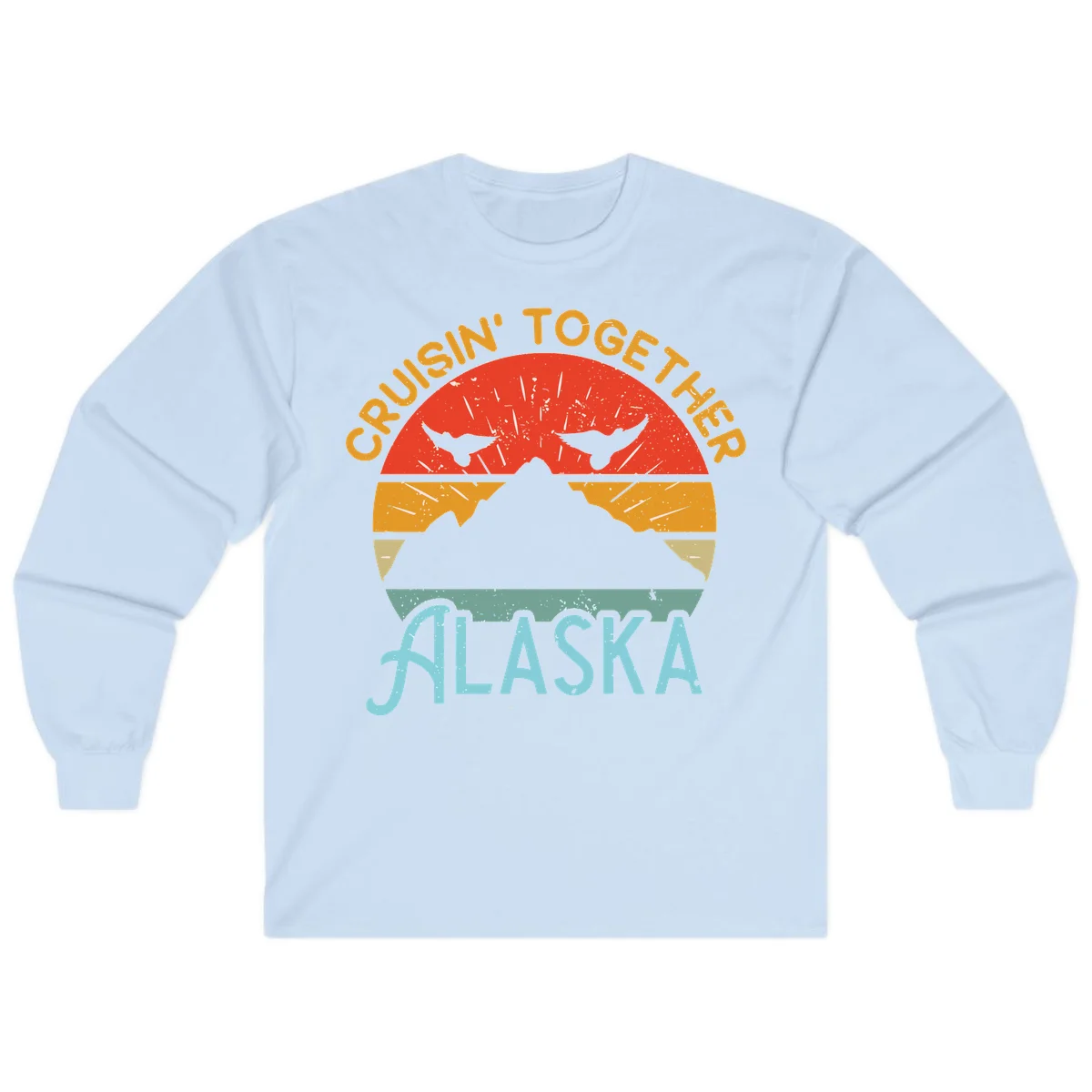 Crushin' Together Alaska Long Sleeve in Light Blue