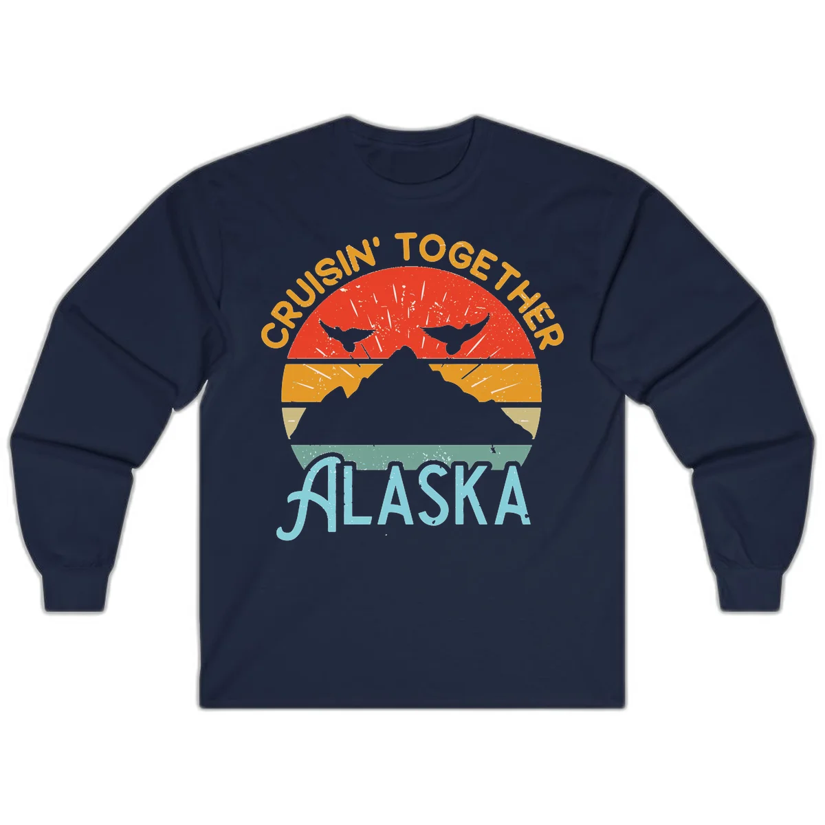 Crushin' Together Alaska Long Sleeve in Navy