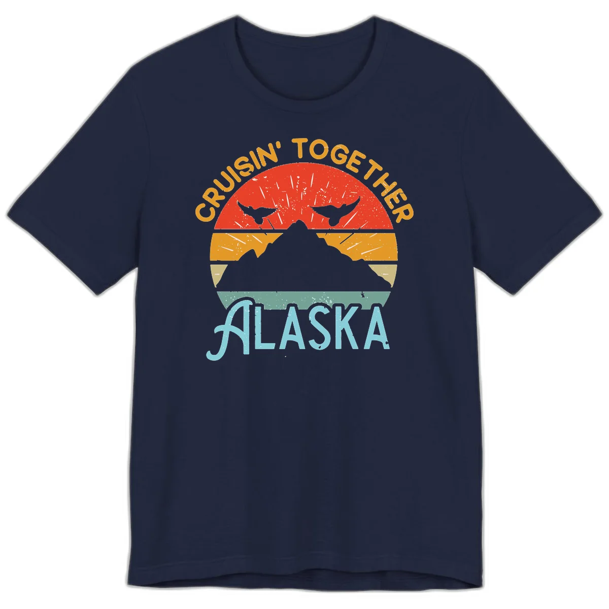 Crushin' Together Alaska Premium Tee in Navy