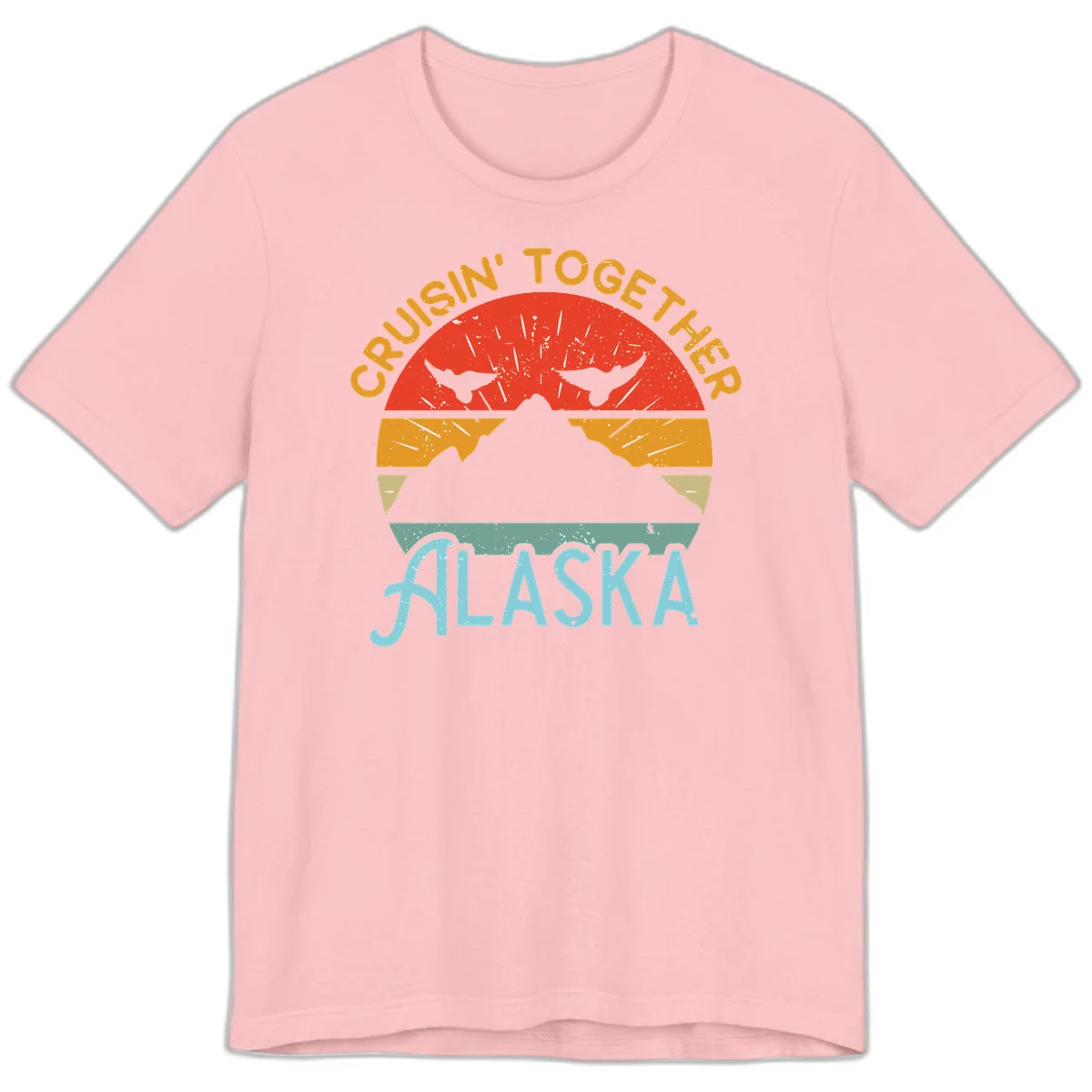 Crushin' Together Alaska Premium Tee in Pink