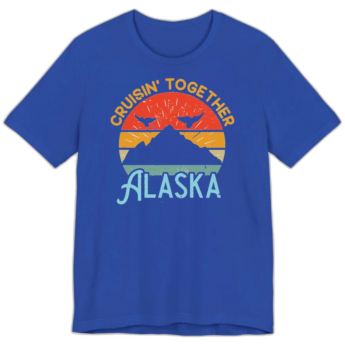 Crushin' Together Alaska Premium Tee in True Royal