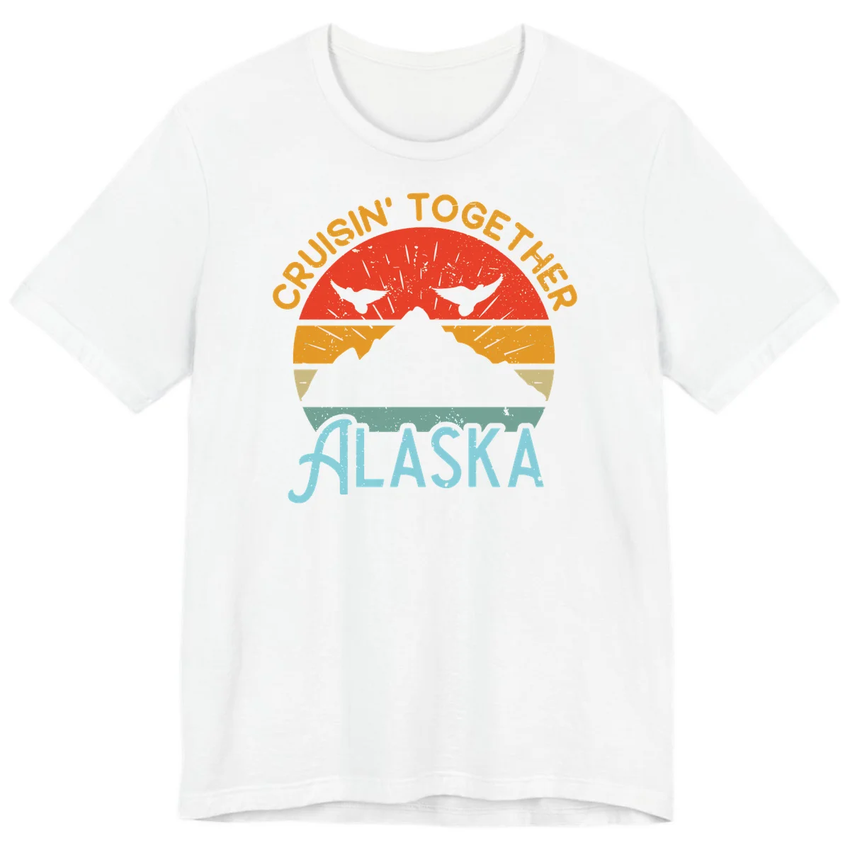 Crushin' Together Alaska Premium Tee in White