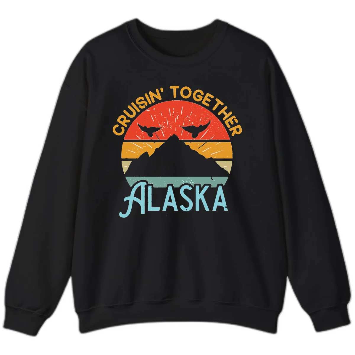 Crushin' Together Alaska Sweatshirt in Black