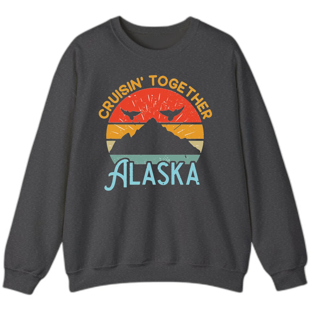 Crushin' Together Alaska Sweatshirt in Dark Heather